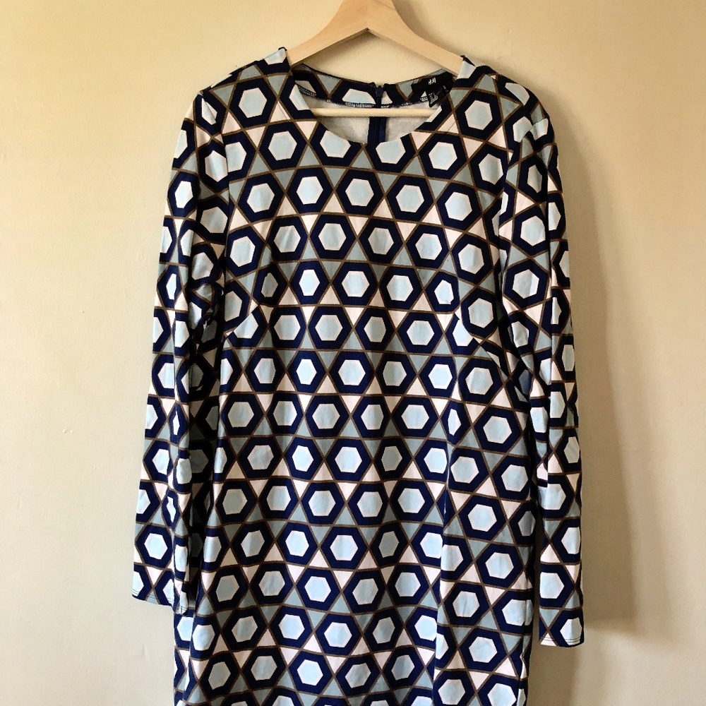 H&M Mod Print Shift Dress